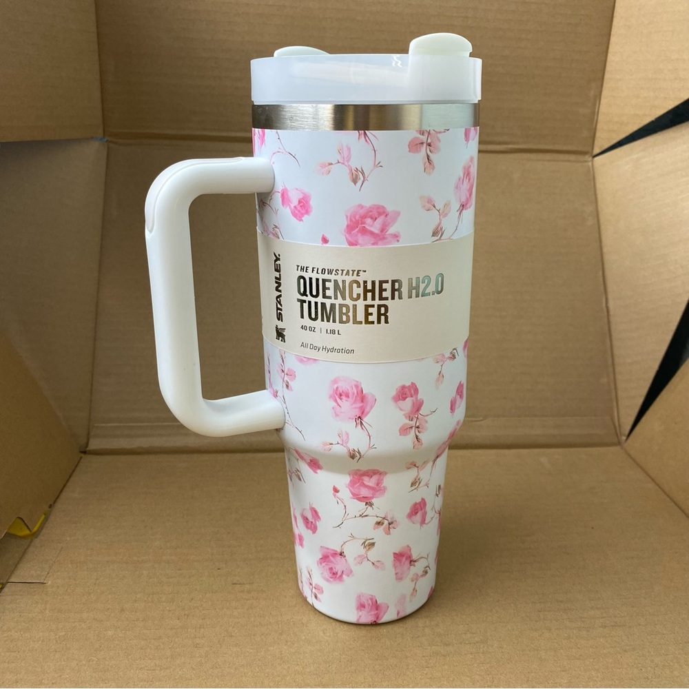 Stanley x LoveShackFancy Pink Floral Quencher Tumbler 40oz